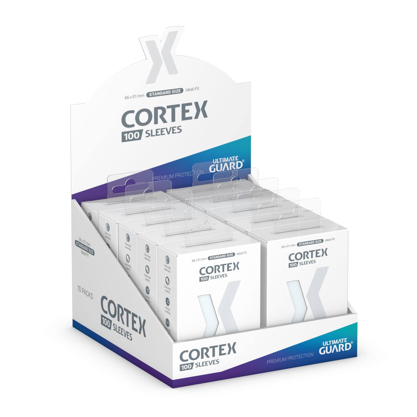 Cortex Sleeves Standard Size (100) - Transparent