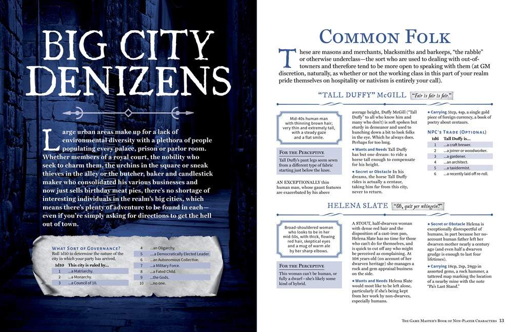 The Game Master's Book of Non-Player Characters