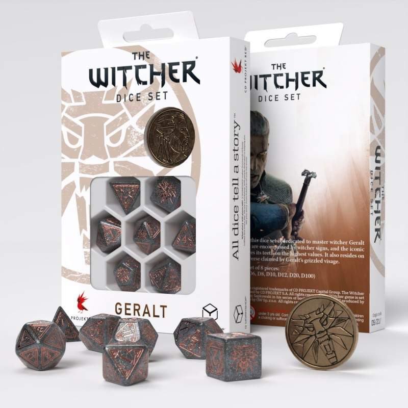 Witcher Geralt Price of Neutrality Poly Gray /Copper w /Coin (7)