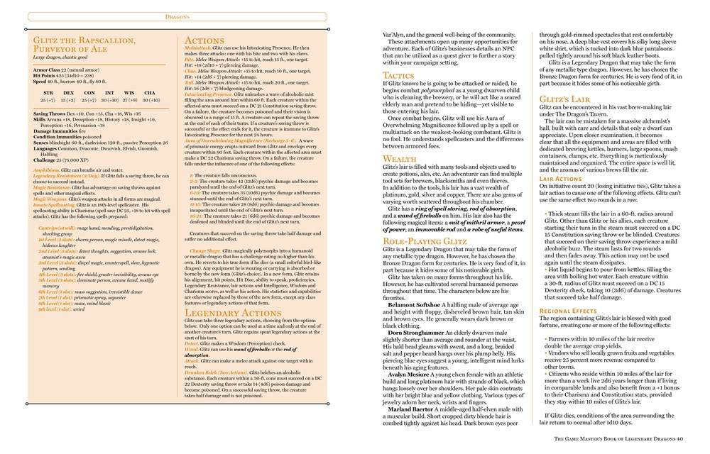 The Game Master's Book of Legendary Dragons