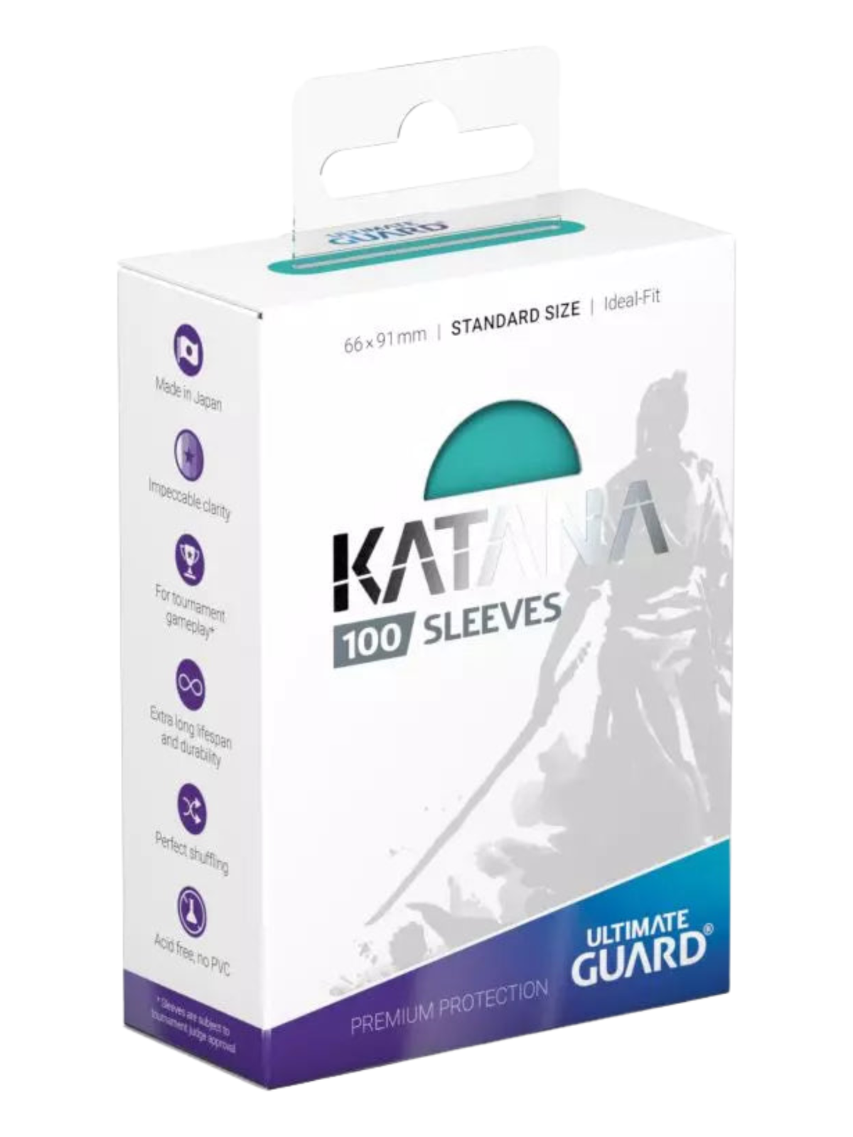 Katana Sleeves Standard Size (100) - Turquoise