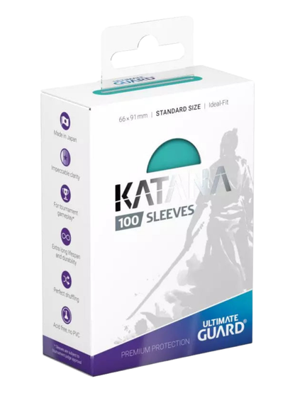 Katana Sleeves Standard Size (100) - Turquoise