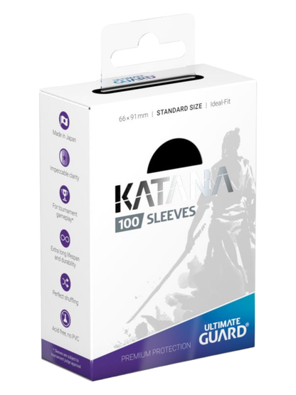 Katana Sleeves Standard Size (100) - Black