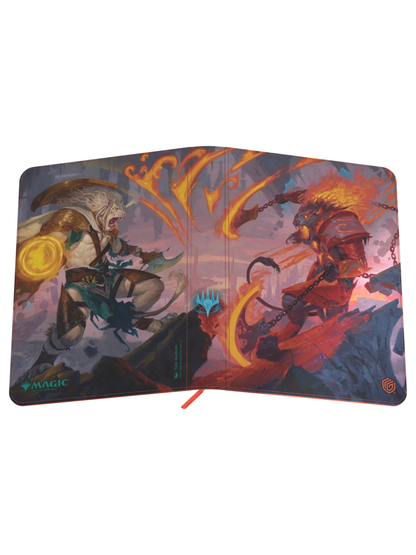Zipfolio 360 18-Pocket Xenoskin - Reality Fracture - Ajani Resolute - Ajani Unrelenting