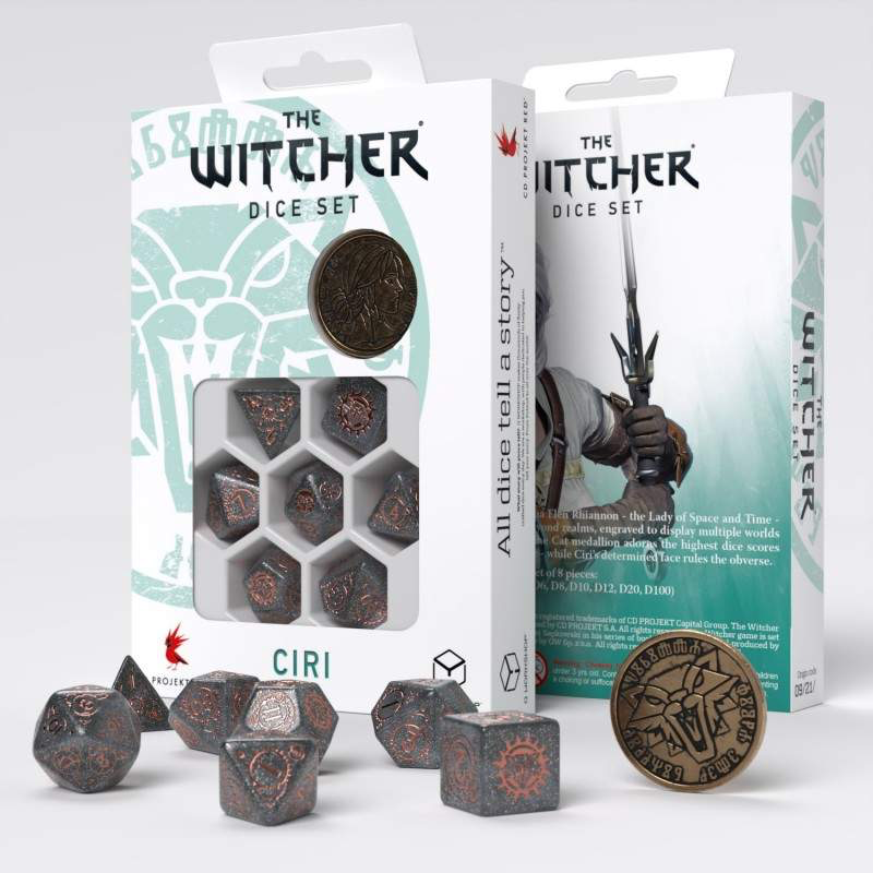 Witcher Ciri Elder Blood Poly Gray /Copper w /Coin (7)