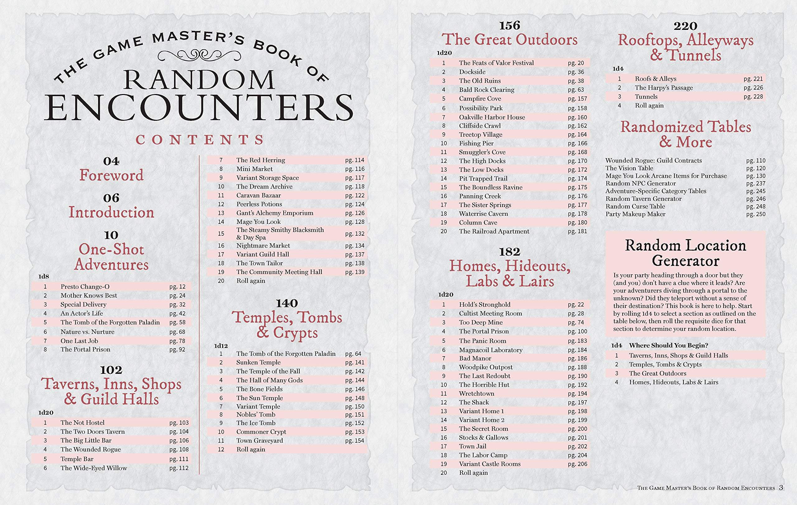 The Game Master's Book of Random Encounters