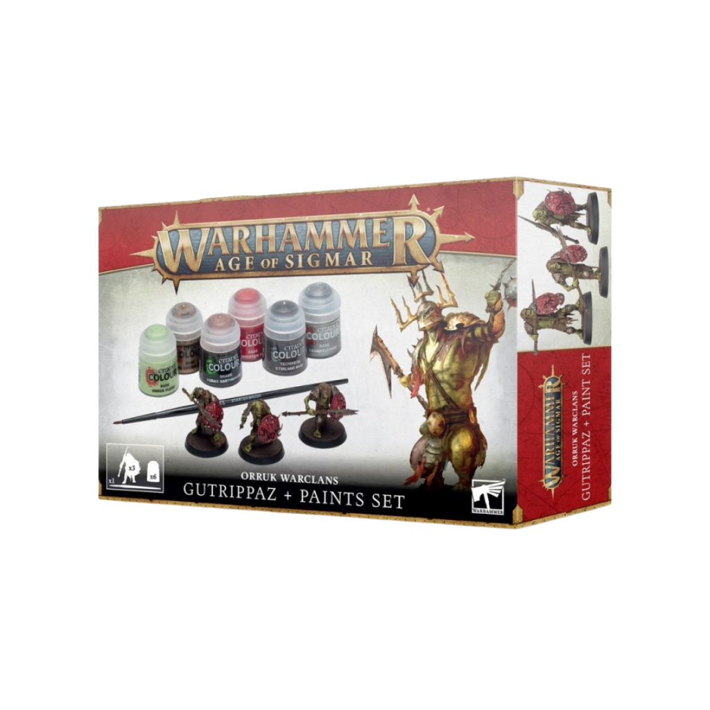 Orruk Warclans Gutrippaz + Paints set