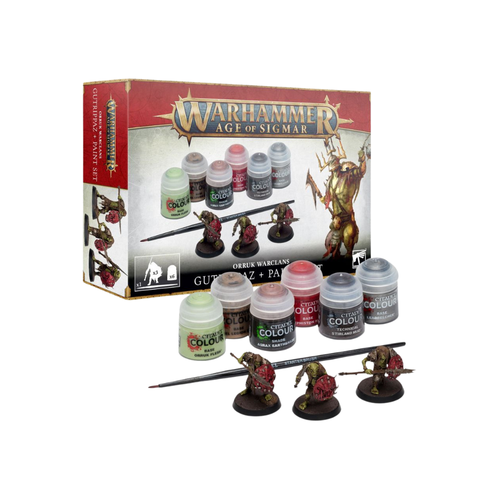 Orruk Warclans Gutrippaz + Paints set