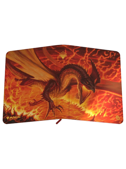 Zipfolio 360 18-Pocket Xenoskin - Tarkir Dragonstorm, Magmatic Hellkite