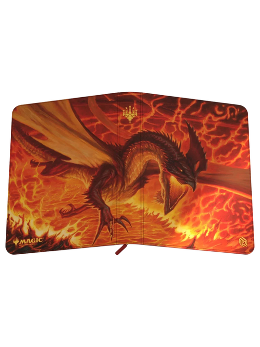 Zipfolio 360 18-Pocket Xenoskin - Tarkir Dragonstorm, Magmatic Hellkite