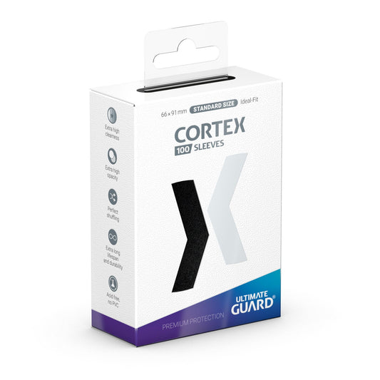 Cortex Sleeves Standard Size  (100) - Black