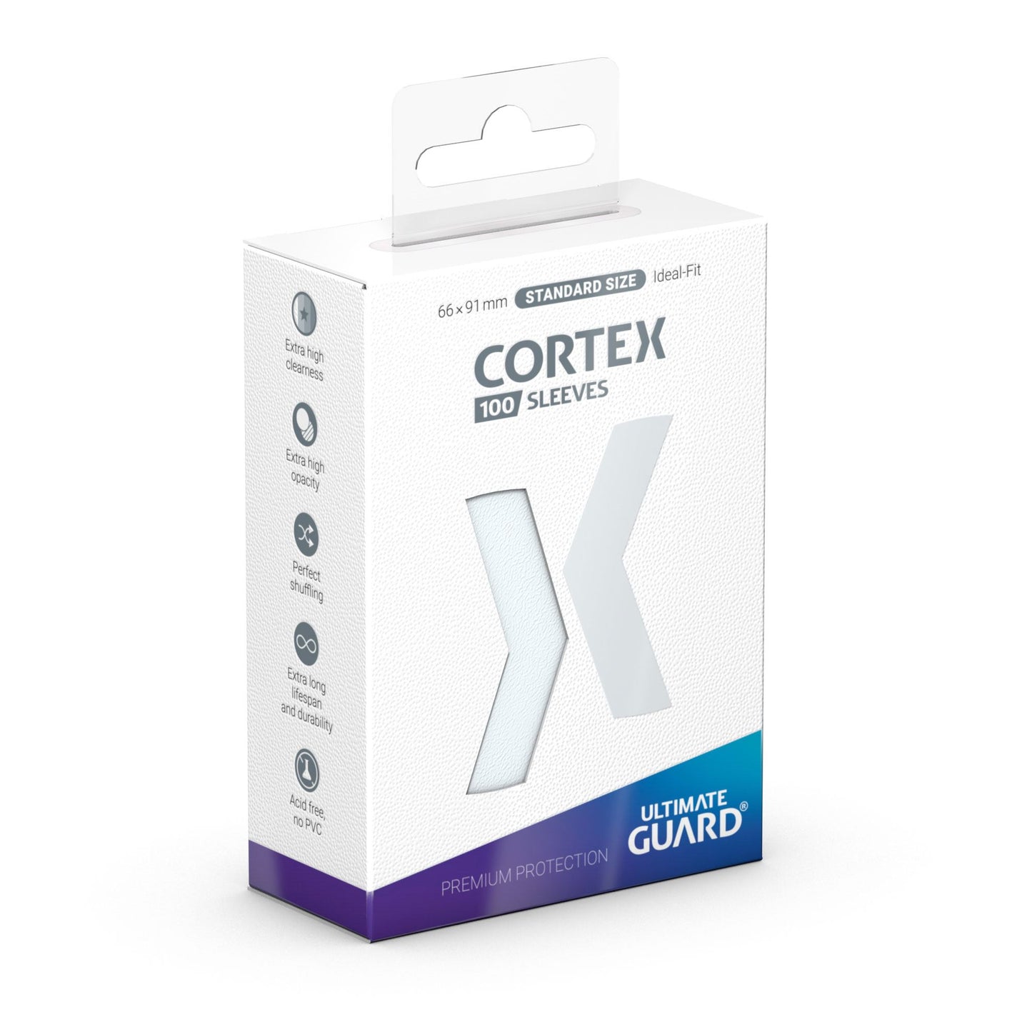 Cortex Sleeves Standard Size  (100) - Transparent