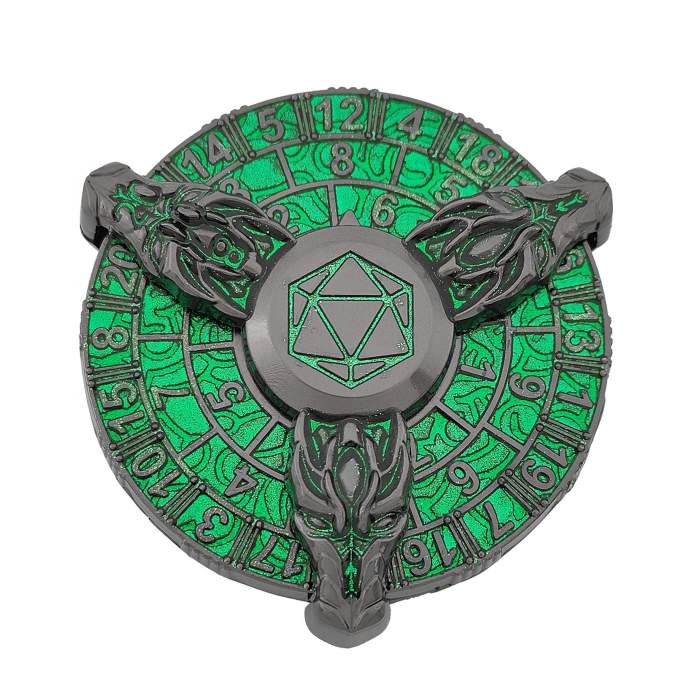 Roulette Dice Mask Black Nickle & Rhyolite Green