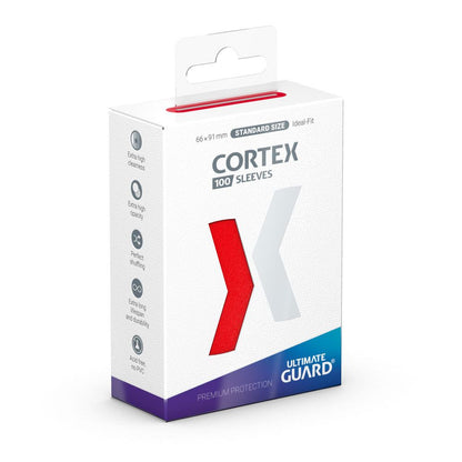 Cortex Sleeves Standard Size  (100) - Red