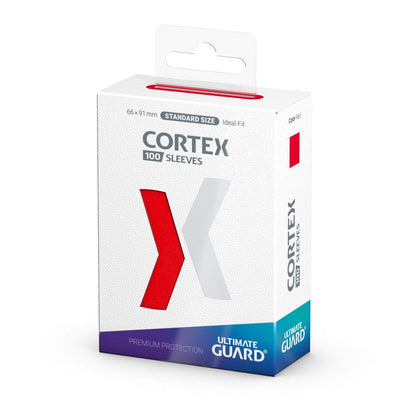 Cortex Sleeves Standard Size  (100) - Red