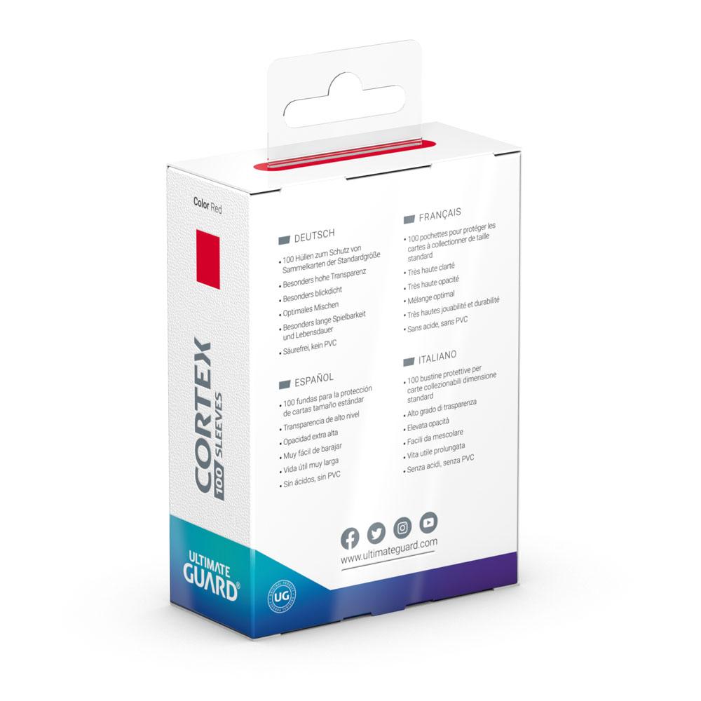 Cortex Sleeves Standard Size  (100) - Red