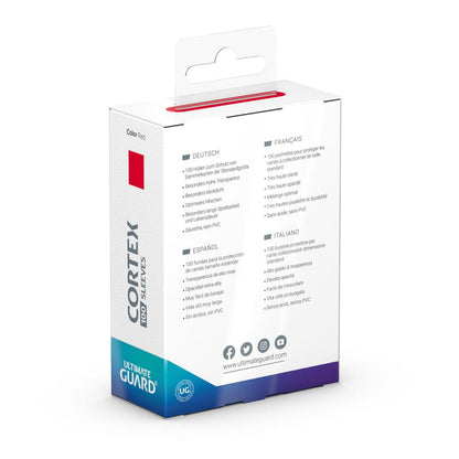 Cortex Sleeves Standard Size  (100) - Red