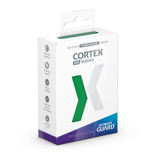 Cortex Sleeves Standard Size  (100) - Green