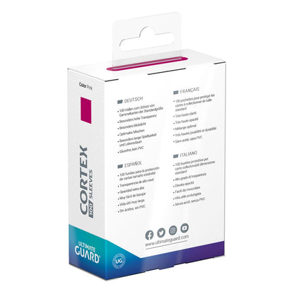 Cortex Sleeves Standard Size  (100) - Pink