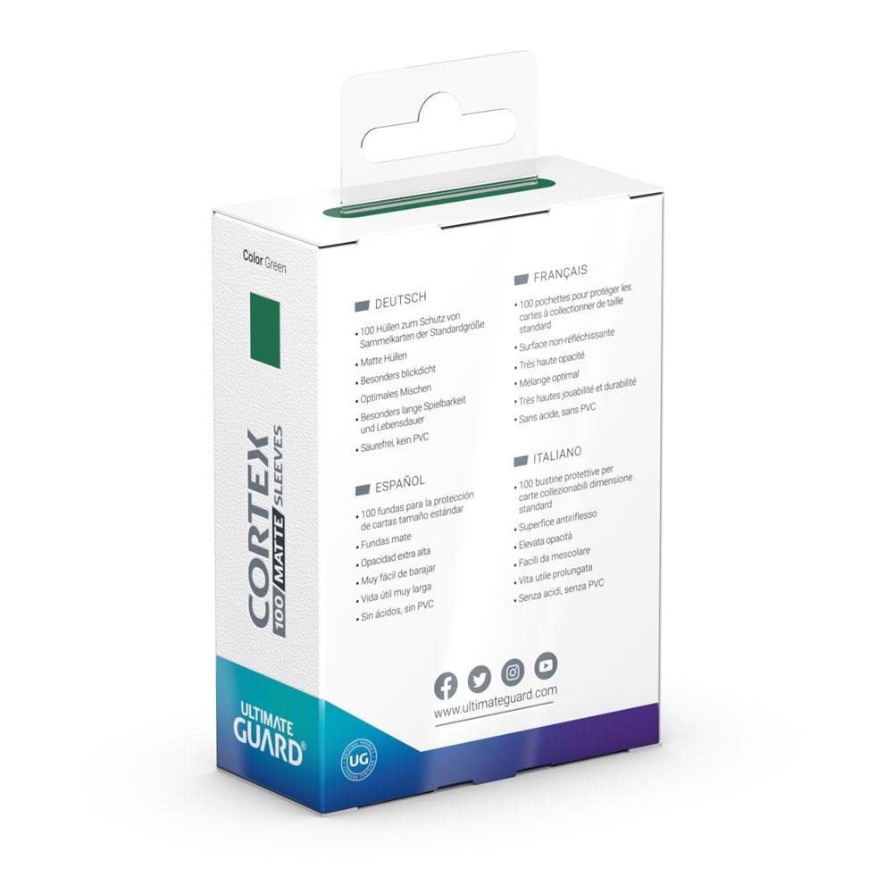 Cortex Sleeves Standard Size  (100) - Green