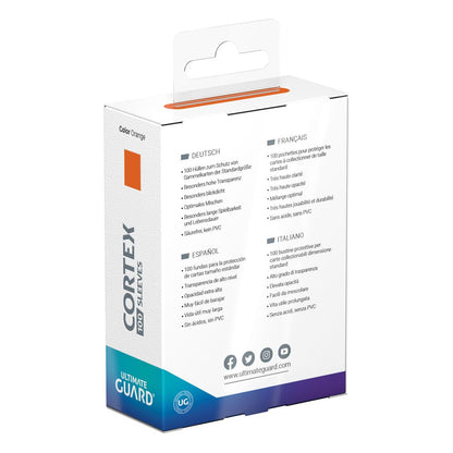Cortex Sleeves Standard Size  (100) - Orange